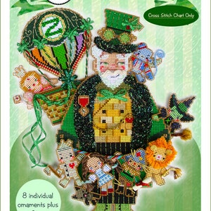 Brooke's Books Spirit of Oz Santa Dimensional Cross Stitch Ornament CHART ONLY