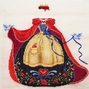 Brooke's Books #2 Snow White - Fairy Tale Princess Dress Up - Cross Stitch Chart INSTANT DOWNLOAD