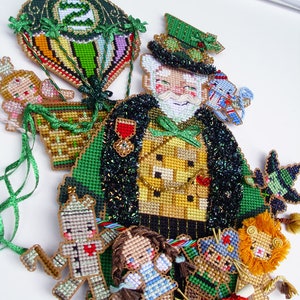 Brooke's Books Spirit of Oz Santa Ornament INSTANT DOWNLOAD Cross Stitch Chart