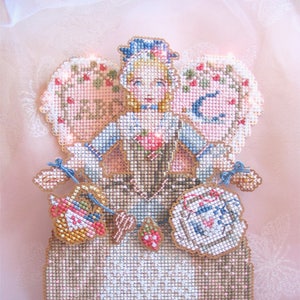 Brooke's Books Spirit of Cross Stitch Angel Dimensional Ornament INSTANT DOWNLOAD Cross Stitch Chart