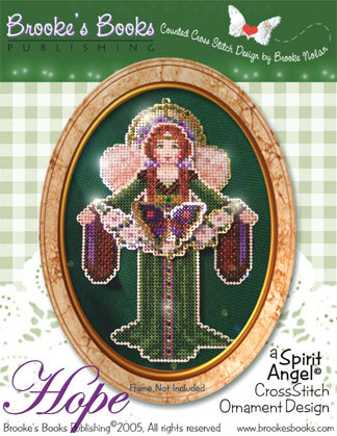 Brooke's Books Spirit of Hope Angel Ornament Cross Stitch Chart Only - Etsy