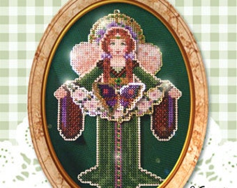 Brooke's Books Spirit of Hope Angel Ornament Cross Stitch Chart Only