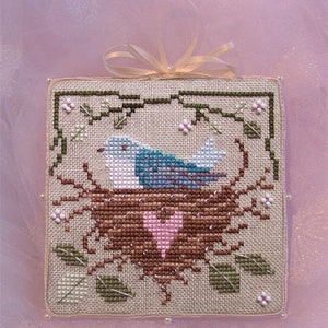 INSTANT DOWNLOAD Cross Stitch Chart for Brooke's Books Bride's Tree ornament: 5 of 12 Happiness