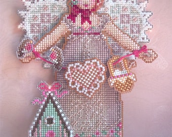 Brooke's Books Spirit of Crochet Angel Ornament Cross Stitch Chart Only