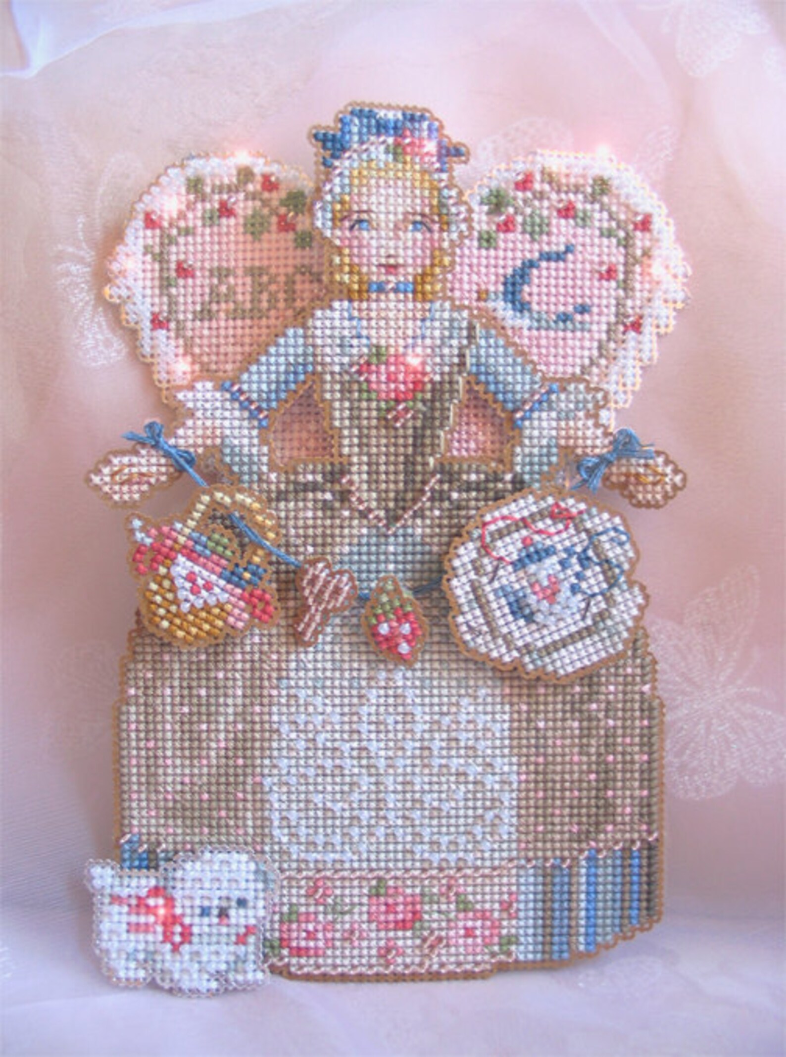 Brooke's Books Spirit of Cross Stitch Angel Ornament Cross Etsy