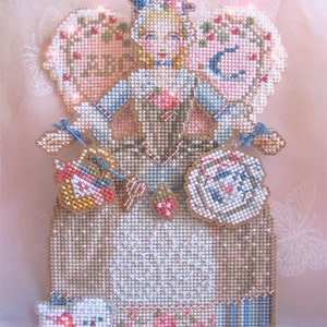 Brooke's Books Spirit of Cross Stitch Angel Ornament Cross Stitch Chart Only image 1