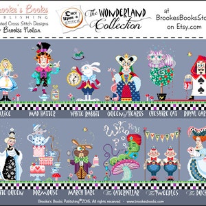 25% Off Full Collection All 12 Brooke's Books Once Upon A Stitch Wonderland Cross Stitch HARD COPY Charts