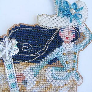 Brooke's Books Stitch-a-Little Wendy The Winter Witchie Ornament Cross Stitch Chart Only image 2