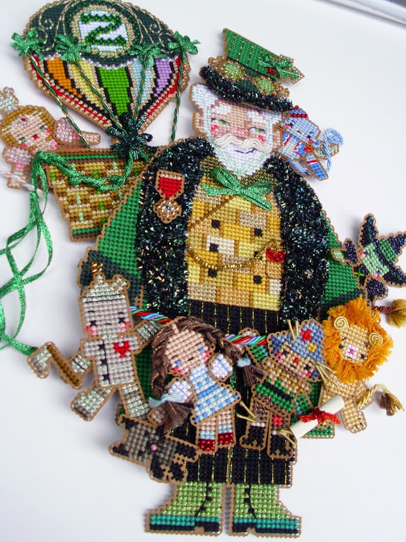 Brooke's Books Spirit of Oz Santa Dimensional Cross Stitch Etsy