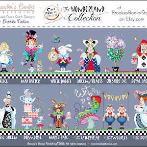 Over 60% Off Full Collection All 12 Brooke's Books Once Upon A Stitch Wonderland Cross Stitch INSTANT DOWNLOAD Charts