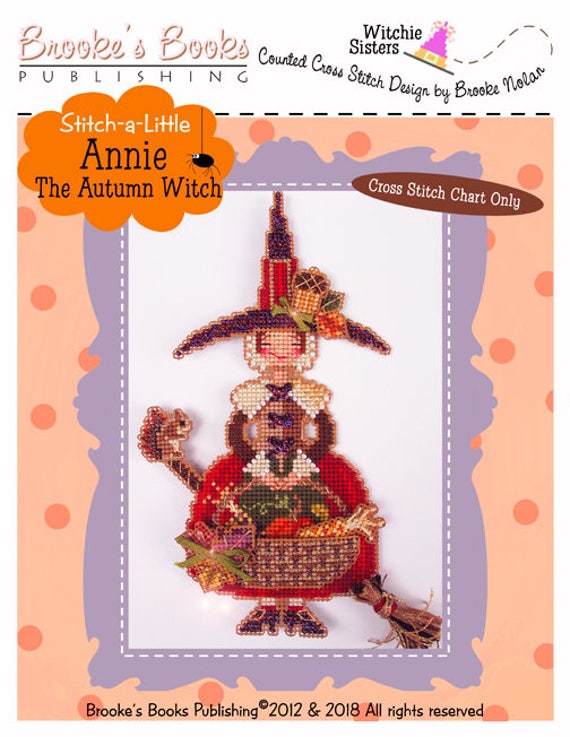Brooke/'s Books Publishing STITCH A LITTLE Counted Cross Stitch Patterns WITCHES