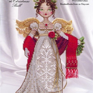 Brooke's Books Jane Austen Christmas Ball Angel Stitchy Doll - Cross Stitch CHART-ONLY (Hard Copy)
