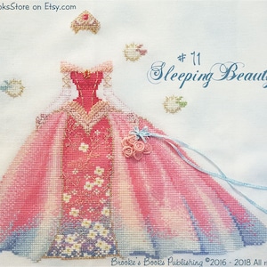 Brooke's Books #11 Sleeping Beauty - Fairy Tale Princess Dress up - Cross  Stitch Chart HARD COPY - Etsy