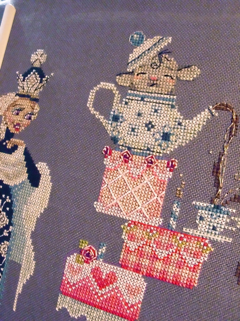 Brooke's Books Wonderland Dormouse Cross Stitch ChartOnly Etsy