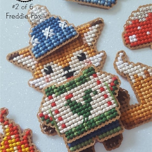 Freddie Fox is 2 of 6 from Brooke's Books Woodland Santa & Friends Ornament / Playset Collection INSTANT DOWNLOAD Cross Stitch Chart image 8