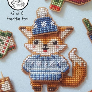 Freddie Fox is 2 of 6 from Brooke's Books Woodland Santa & Friends Ornament / Playset Collection INSTANT DOWNLOAD Cross Stitch Chart image 4