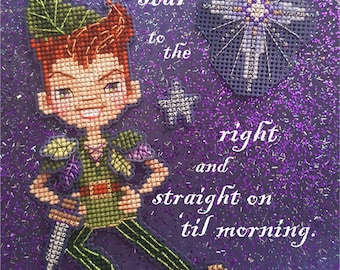 Brooke's Books - 1 of 14 - Peter Pan from the Neverland Collection .PDF INSTANT DOWNLOAD Cross Stitch Chart