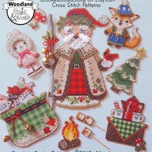 Freddie Fox is 2 of 6 from Brooke's Books Woodland Santa & Friends Ornament / Playset Collection INSTANT DOWNLOAD Cross Stitch Chart image 10