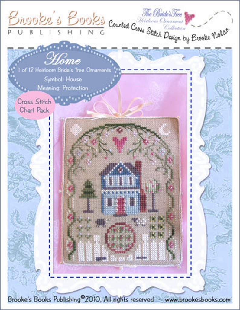 INSTANT DOWNLOAD Cross Stitch Chart for Brooke's Books Bride's Tree ornament: 1 of 12 Home image 2