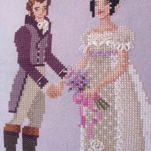 Brooke's Books Happy Couple The Darcys Cross Stitch Chart Only