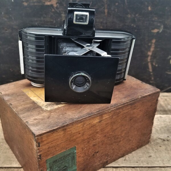 Vintage Deco 1930s Kodak Bantam Folding Camera w/f=6.3 53mm Kodak Anastigmat Lens