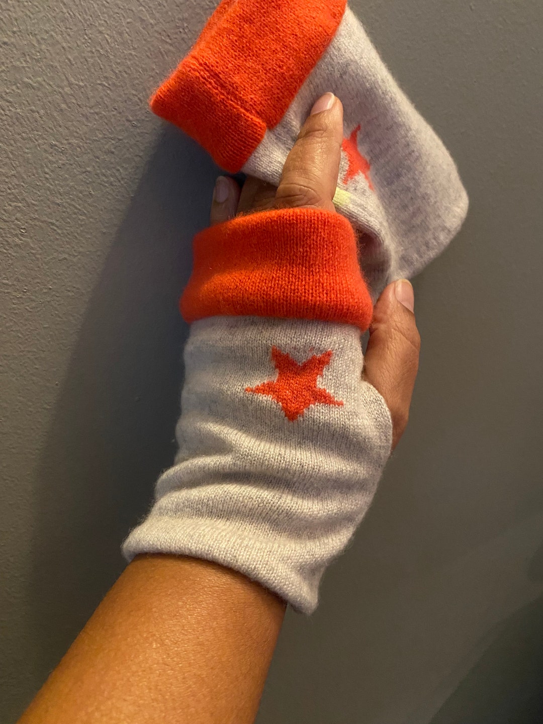 Cashmere Fingerless Gloveswrist Warmers Hand Warmers 100 Etsy UK