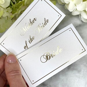 Goldfolie Hochzeit Tischkarten