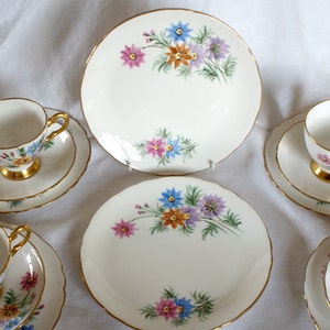 Plant,Tuscan Cake Plate, Hand Painted & Initialed, English Afternoon Tea Party, Wedding Table, Bridal Shower Gift
