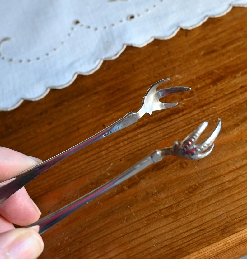Sugar/ice Cube Tongs Antique Sterling Silver Collectors Item Etsy
