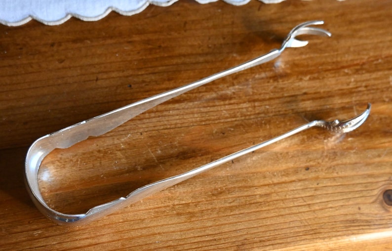 Sugar/ice Cube Tongs Antique Sterling Silver Collectors Item Etsy