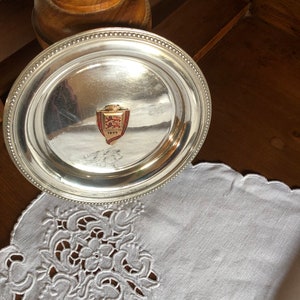 Christofle  Presentation Plate with Decorative Edge, Bottle Coaster, Silver Plate, French
