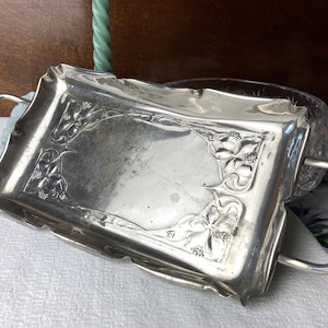 Shabby chic Jugendstil cake tray antique Art Nouveau design by WMF