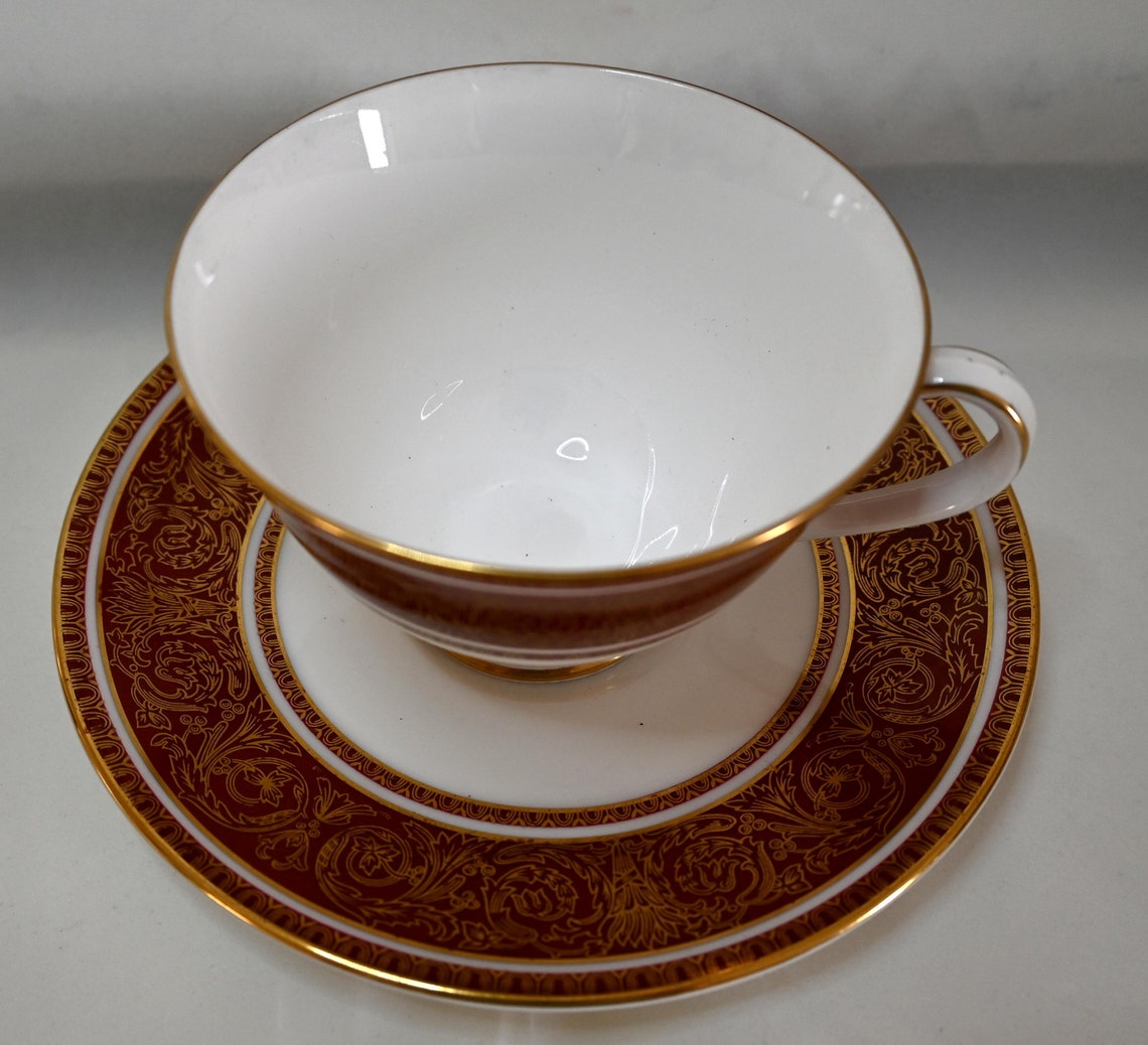 Royal Doulton Buckingham Fine Bone China Trio Tea Set Etsy