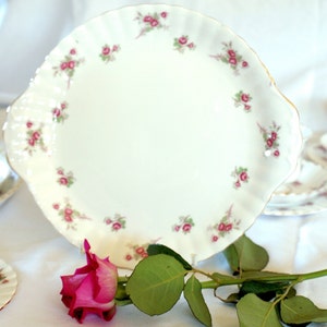 Richmond Bone China,Cake/Sandwich Plate, Pat. &#39;Rose Time&#39; English Afternoon Tea Party, Wedding Table, Bridal Shower Gift