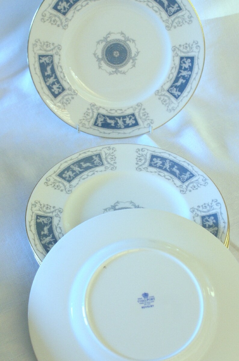 Coalport Revelry blue Fine Bone China 9 Luncheon Plate