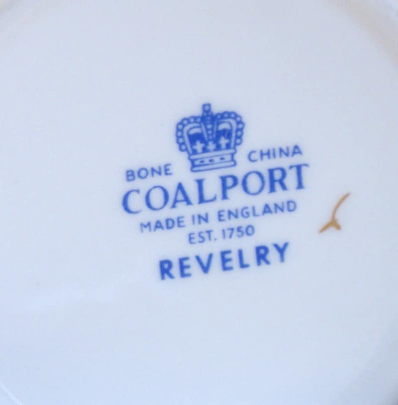 Coalport Revelry blue Fine Bone China 9 Luncheon Plate