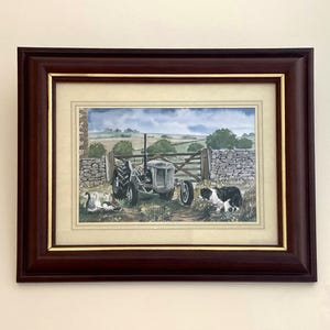 Graham Chambers ingelijste aquarelprint gesigneerd