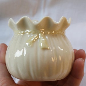 Belleek Parian, Vase, Pot for your Gold! Irish