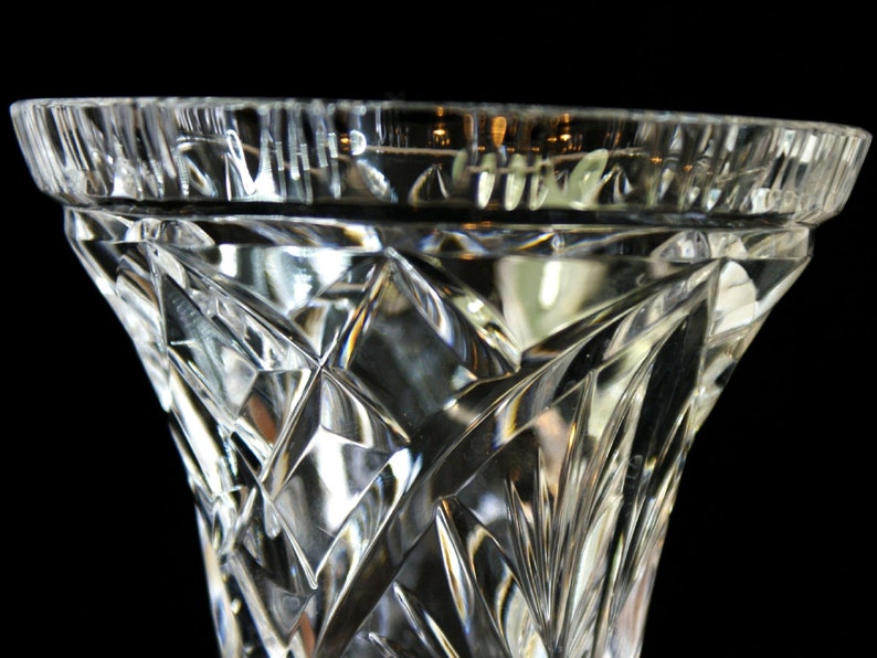 Small Cut Lead Crystal Vase Wedding Gift Bridal Shower Etsy