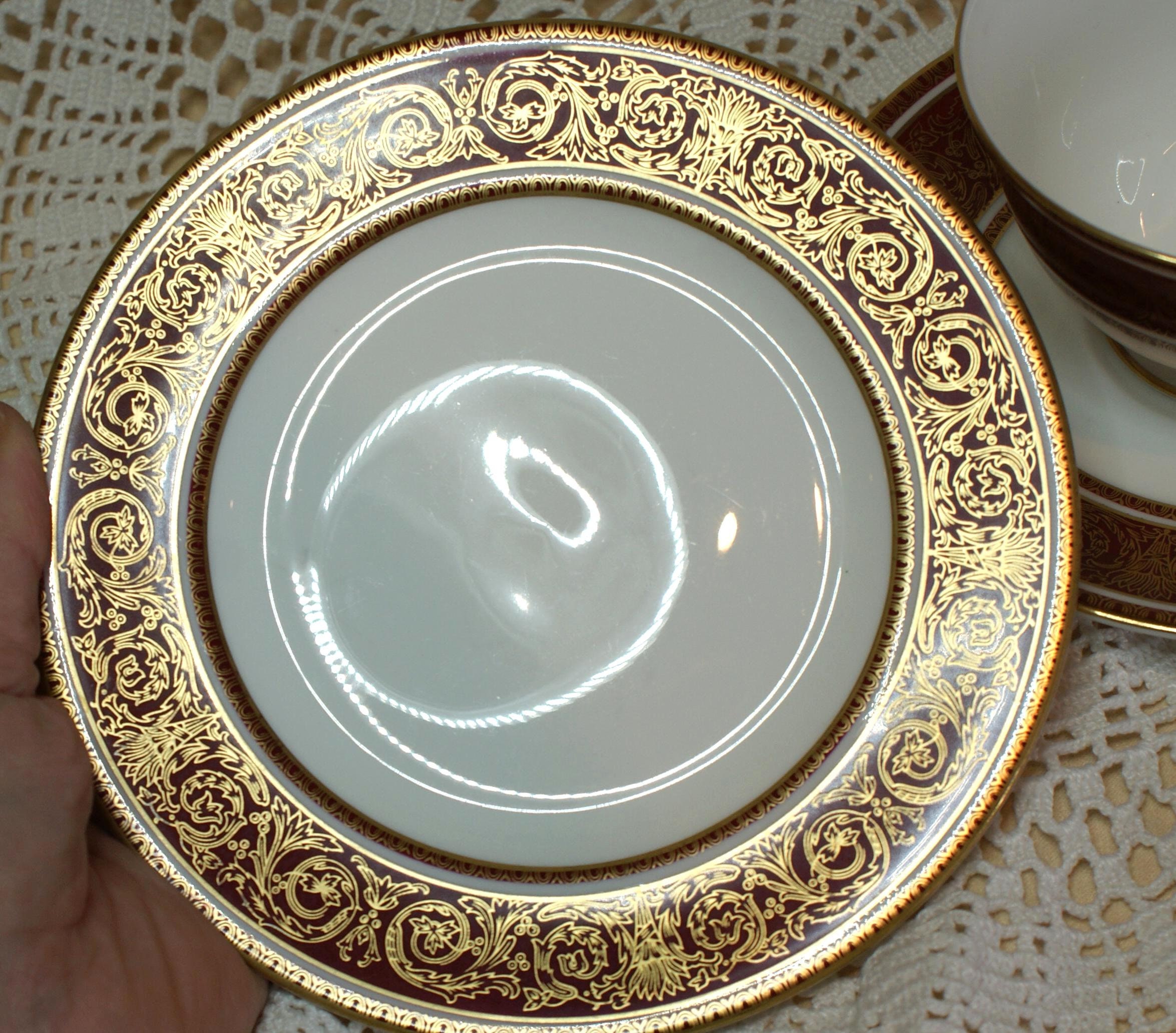 Royal Doulton Buckingham Fine Bone China Trio Tea Set Etsy