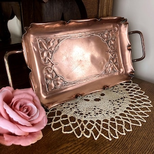 Copper Art Nouveau WMF tray collectible antique
