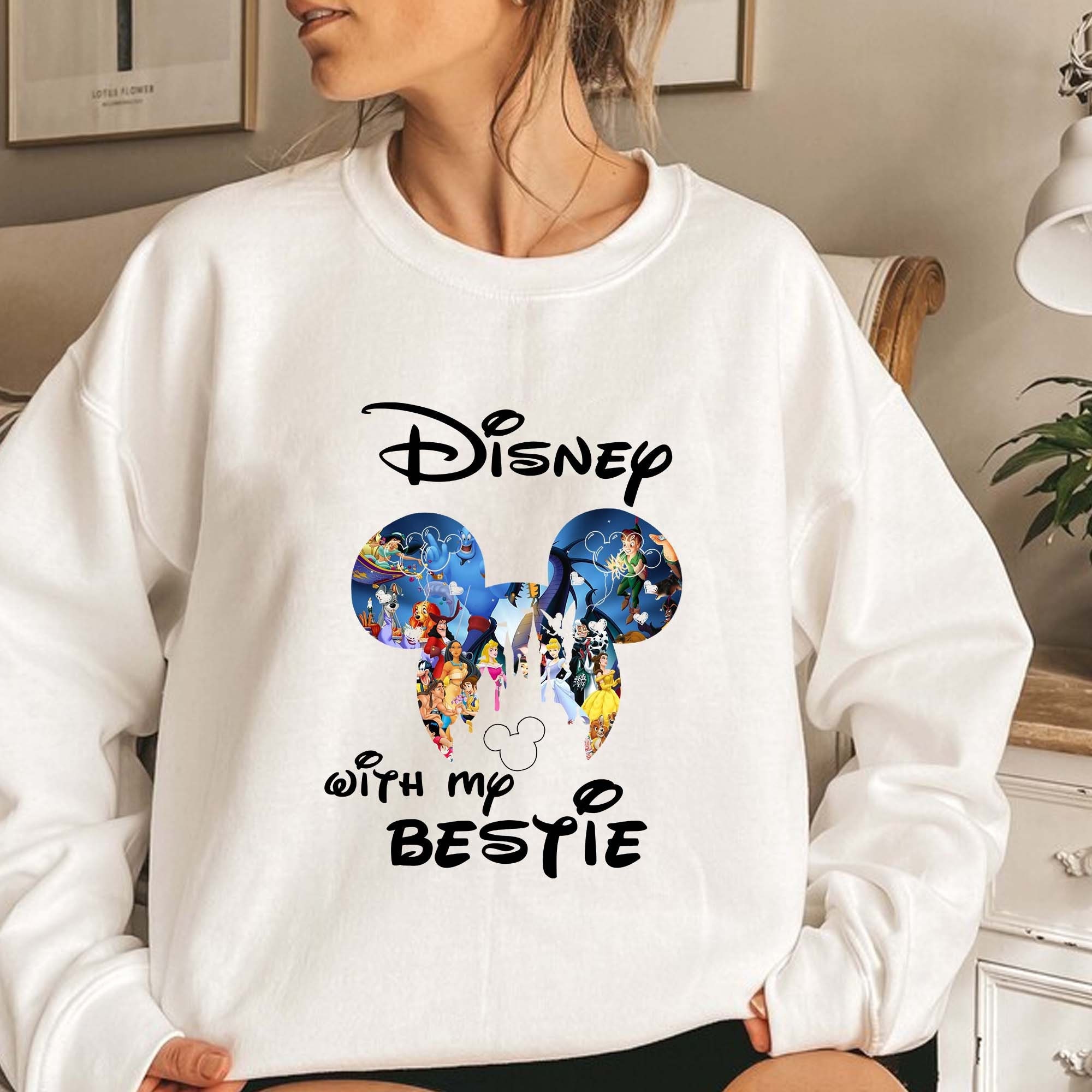 Disney With My Bestie Shirt, Disney Girl Trip Shirt, Disneyland