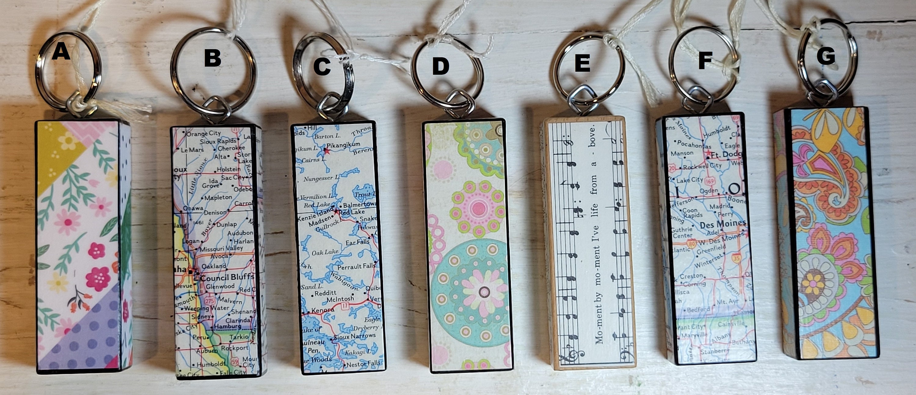 Upcycled Jenga Block Key Rings - Etsy