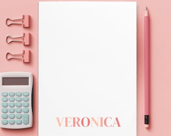 Personalized Name Notepads, Customized Notepads, Personalized Stationery