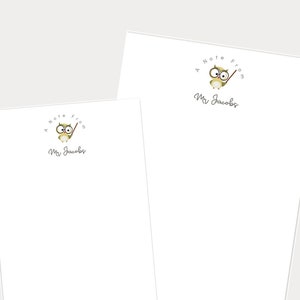 Personalized Teacher Notepads, Teacher Appreciation Gift, Personalized Stationery, A Note From