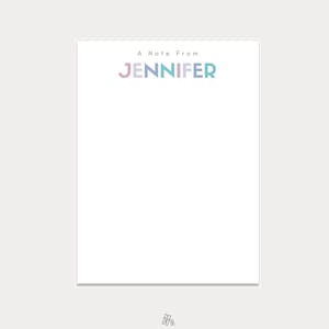 Personalized Name Notepads, Customized Notepads, Personalized Stationery