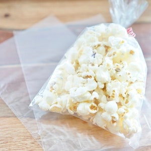 100 klare 5x8 Poly Notion Taschen, Popcorn Kaffee Hochzeit Geburtstag Gastgeschenke - Versandfertig