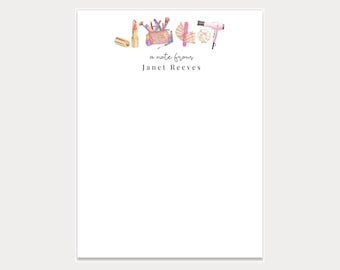 Personalized Makeup Artist Planner, Beauty Notepad Stationery
