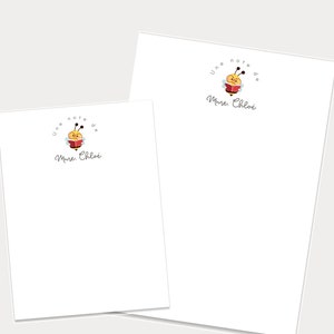 French Teacher Appreciation Gift, Teacher Notepads, Personalized Stationery, Une note de