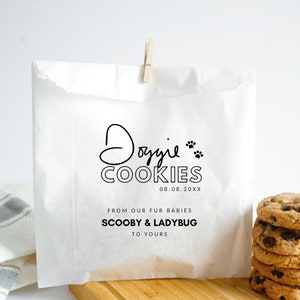 Dog Wedding Treat Bags - Personalized Fur Animal Favor Bags